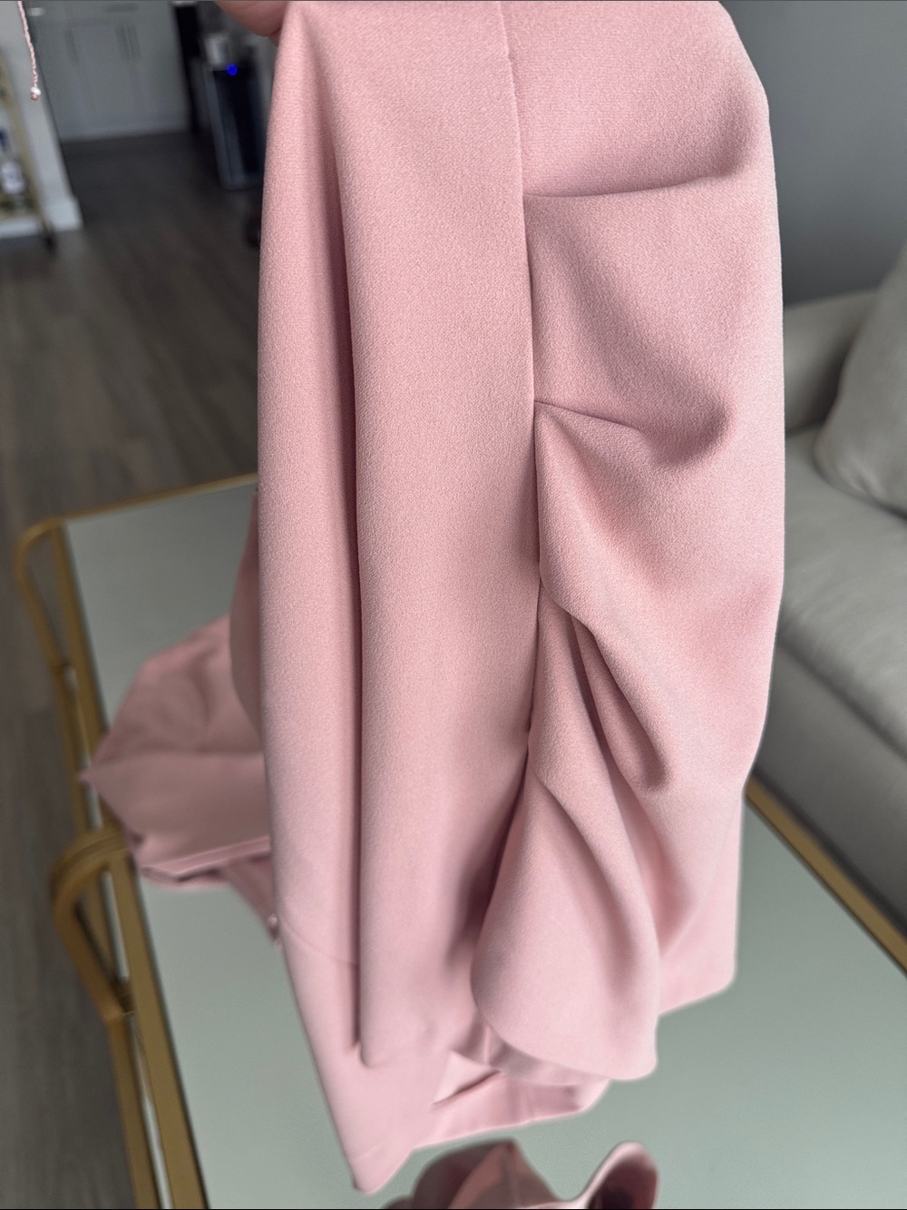 Zara Two-Piece Pink Crop Top & Skirt Set Top M and Skirt XL - Picture 3 of 7